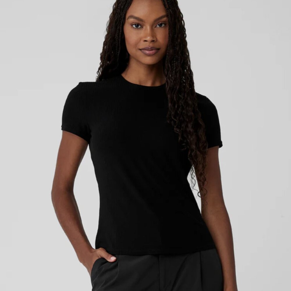 Alo Ribbed Sea Coast Tee